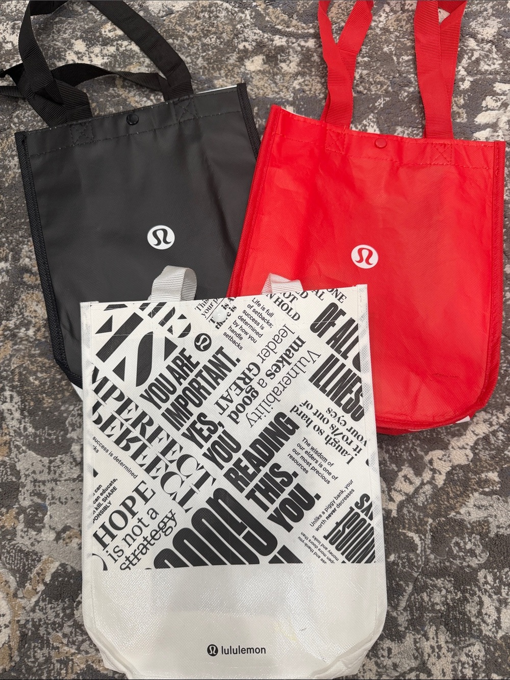 Lululemon Reusable Bags - Set of 3